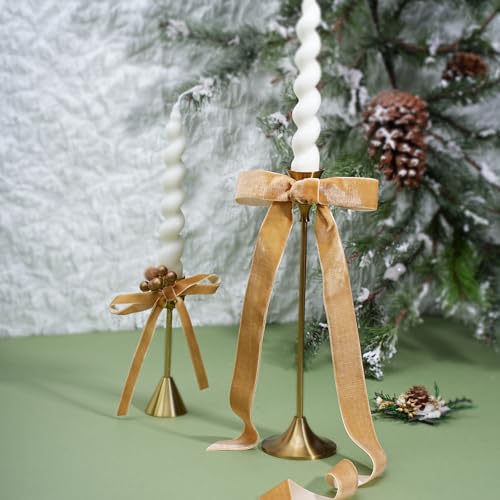 Khaki Thin Velvet Ribbon
