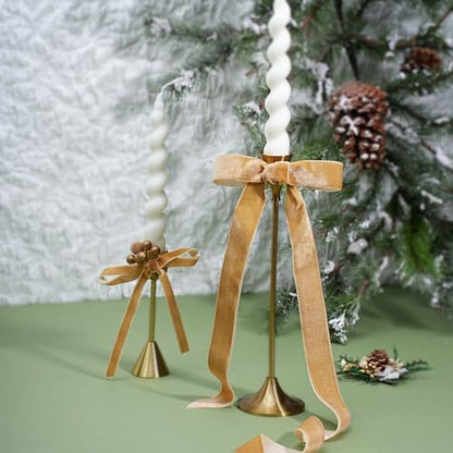 Khaki Thin Velvet Ribbon
