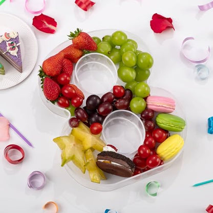 11" Clear Acrylic Letter & Number Charcuterie Tray