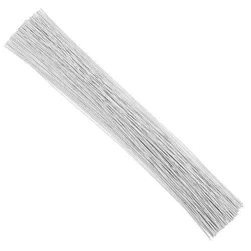 24 Gauge White Floral Wire Stem for Flower Arrangement Craft Supply