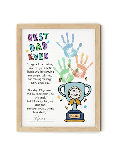 Father's Day Handprint Gift from Kids