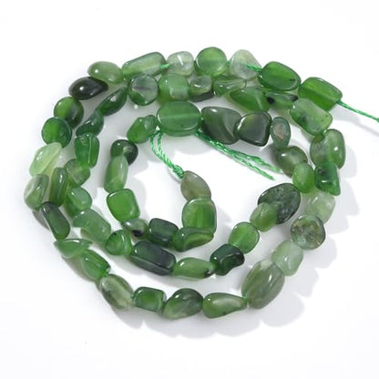Green Canada Jade Pebble Nugget Oval Free Tumbled Stone 6
