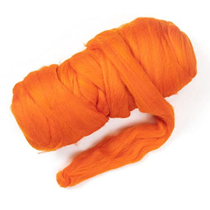 Colored Natural Wool roving Chunky Thick 1 lb. Best Wool for Needle Felting (16 Ounce)