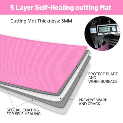 Thickened 24 x 36 Inch Self Healing Sewing Cutting Mat
