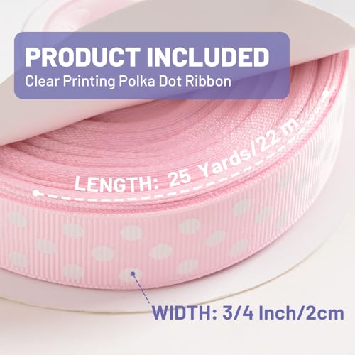 Polka Dot Grosgrain Ribbon 3