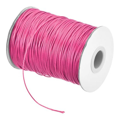 Waxed Cord 1mm Waxed Polyester Cord 175 Yard Wax String for Bracelet Making