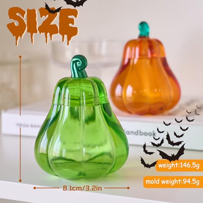 Halloween Pumpkin Silicone Mold with Lid