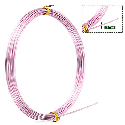 Aluminum Craft Wire for Sculpting Armature Bendable Craft Wire for DIY Jewelry Making (32.8 Foot)