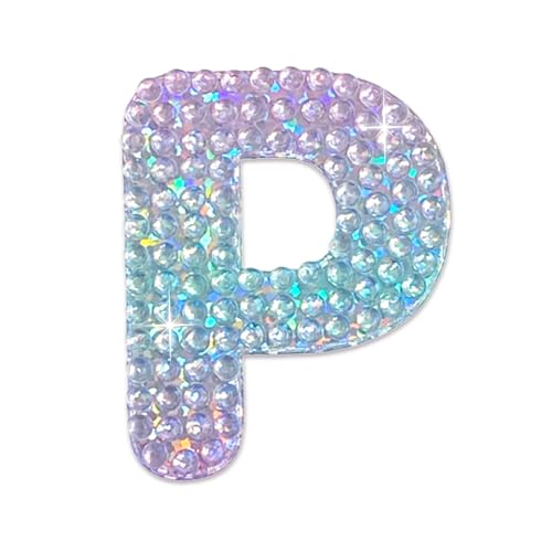 Sparkly Rhinestone Alphabet Letter Sticker P