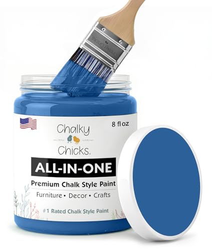 Denim 8 Fl Oz Chalk Paint for Furniture All in One
