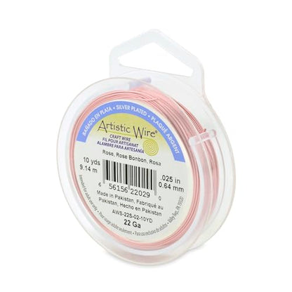 22 Gauge Silver Plated Tarnish Resistant Colored Copper Craft Wire