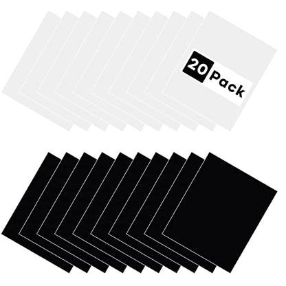 White & Black HTV Heat Transfer Vinyl (20 Count)