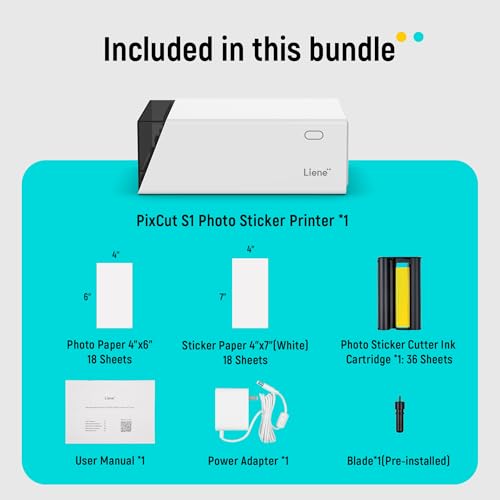 PixCut S1 Color Sticker Printer & Cutting Machine
