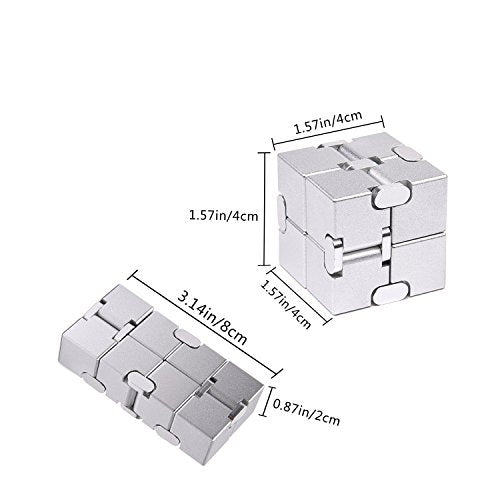 Fidget Cube Metal Infinity Cube for Stress and Anxiety Relief