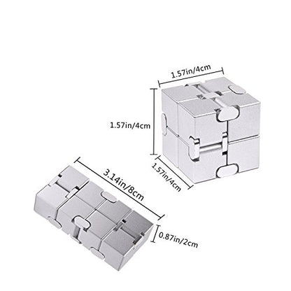 Fidget Cube Metal Infinity Cube for Stress and Anxiety Relief