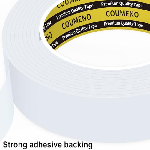 White Foam Tape Weather Stripping Sealing Sponge (9.84 Foot)