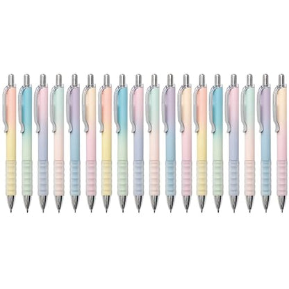 Gel Pens Fine Point 0.7mm Black Ink Gel Pen Retractable Cute Pens for Smooth Writing School Office Supplies (18 Count)