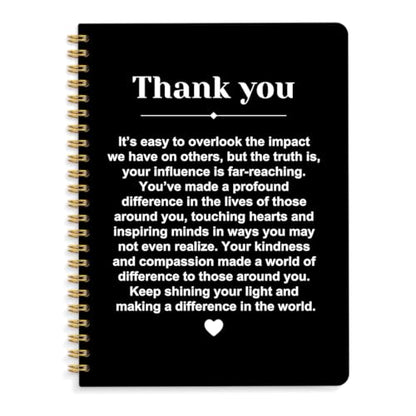 Thank You Hardcover Spiral Notebooks