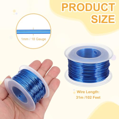 18 Gauge 1mm Anodized Aluminum Wire for Jewelry Craft Making
