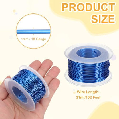 18 Gauge 1mm Anodized Aluminum Wire for Jewelry Craft Making