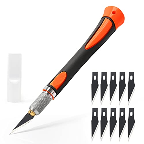 Precision Hobby Knife Set Utility Craft Knife Kit with 10PCS Blades for Art