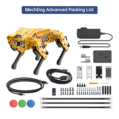 MechDog Robot Dog for Arduino Scratch Python Starter Smart Robot Kit with ESP32 AI Camera