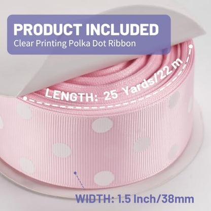 Polka Dot Grosgrain Ribbon 1.5 Inch