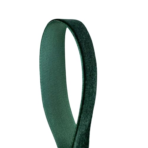 Vintage Hunter Green Velvet Ribbon
