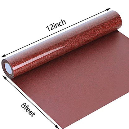 Glitter Heat Transfer Vinyl HTV Rolls