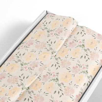 White Floral Tissue Paper for Gift Bags and Packaging