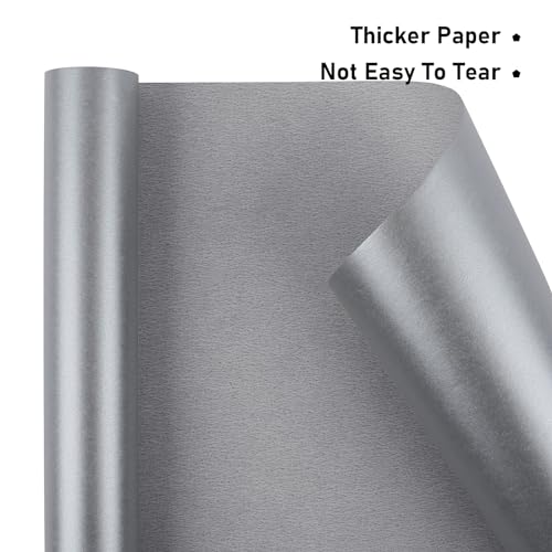 Silver Matte Wrapping Paper (46.58 Sq Ft)