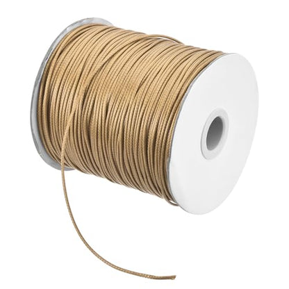Waxed Cord 1.5mm Waxed Polyester Cord 175 Yard Wax String for Bracelet Making