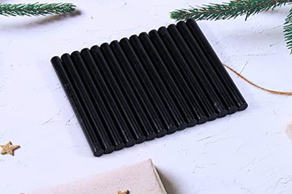 15Pcs Black Glue Gun Sealing Wax Sticks for Wax Seal Stamp (15 Count)