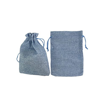 Pack of 25 Burlap Gift Bags with Drawstring Linen Jewelry Pouches Wedding Hessian Jute Bags for Birthday and Treat Pouches Party Wedding Favors Gift