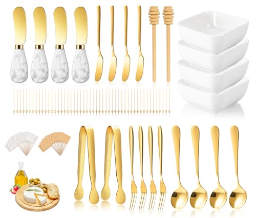 Charcuterie Board Accessories With 3 Oz Ceramic Dip Bowls