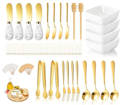 Charcuterie Board Accessories With 3 Oz Ceramic Dip Bowls