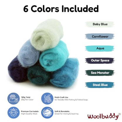 Wool Roving Kit for Needle Felting