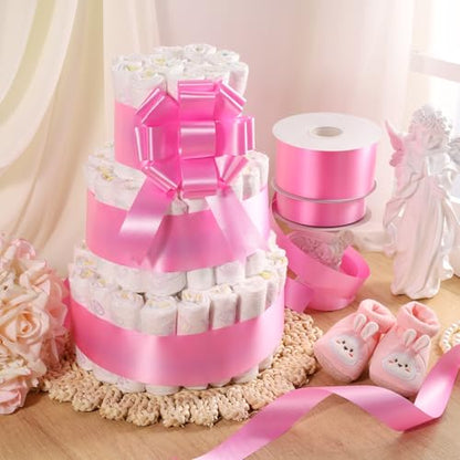 2.5 Inch Pink Polypropylene Ribbon