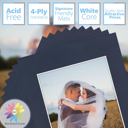 Mat Board Center 10 Pack 11x14 Photo Mats for 8x10 Picture (10 Count)