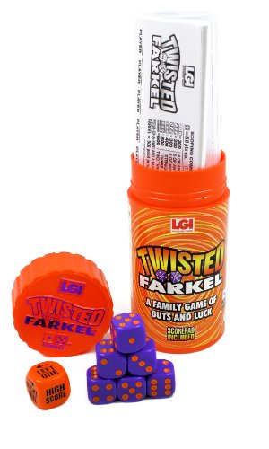 Legendary Twisted Farkel Dice Game for Adults & Families (6 Count)