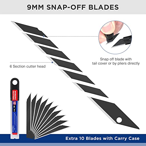 Premium Utility Knife Retractable Snap (5 Count)