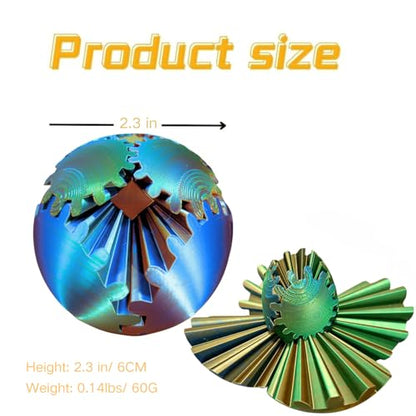 Gear Ball 3D Printed Spin Ball Cube Fidget Toys