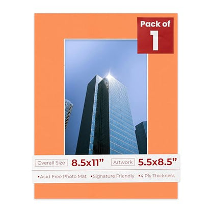 5.5x8.5 Mat for 8.5x11 Frame