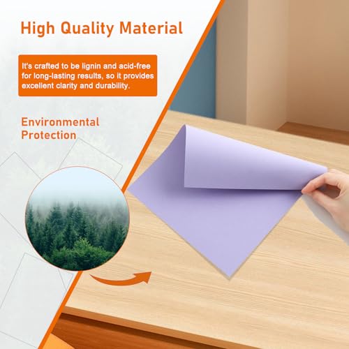 40 Sheets Light Purple Cardstock 8.5 x 11 Printer Paper 75lb (40 Count)