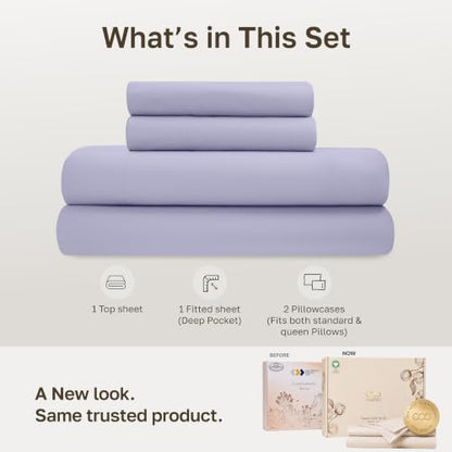 100% Organic Cotton Queen Size Bedsheets Set