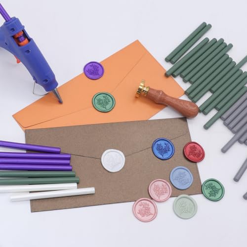 52pcs White Sealing Wax Sticks for Seal Stamp
