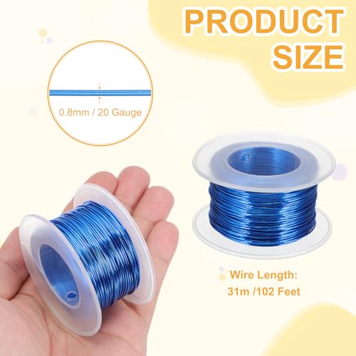 20 Gauge 0.8mm Anodized Aluminum Wire for Jewelry Craft Making