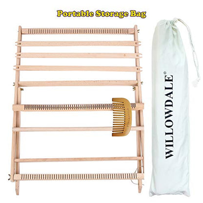 25.2" H x 19.3" W Weaving Loom with Stand for Adults