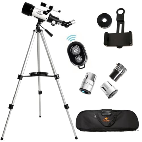 Telescope 70mm Aperture 400mm AZ Mount Astronomical Refracting Telescope for Kids Beginners