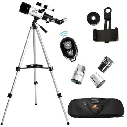 Telescope 70mm Aperture 400mm AZ Mount Astronomical Refracting Telescope for Kids Beginners